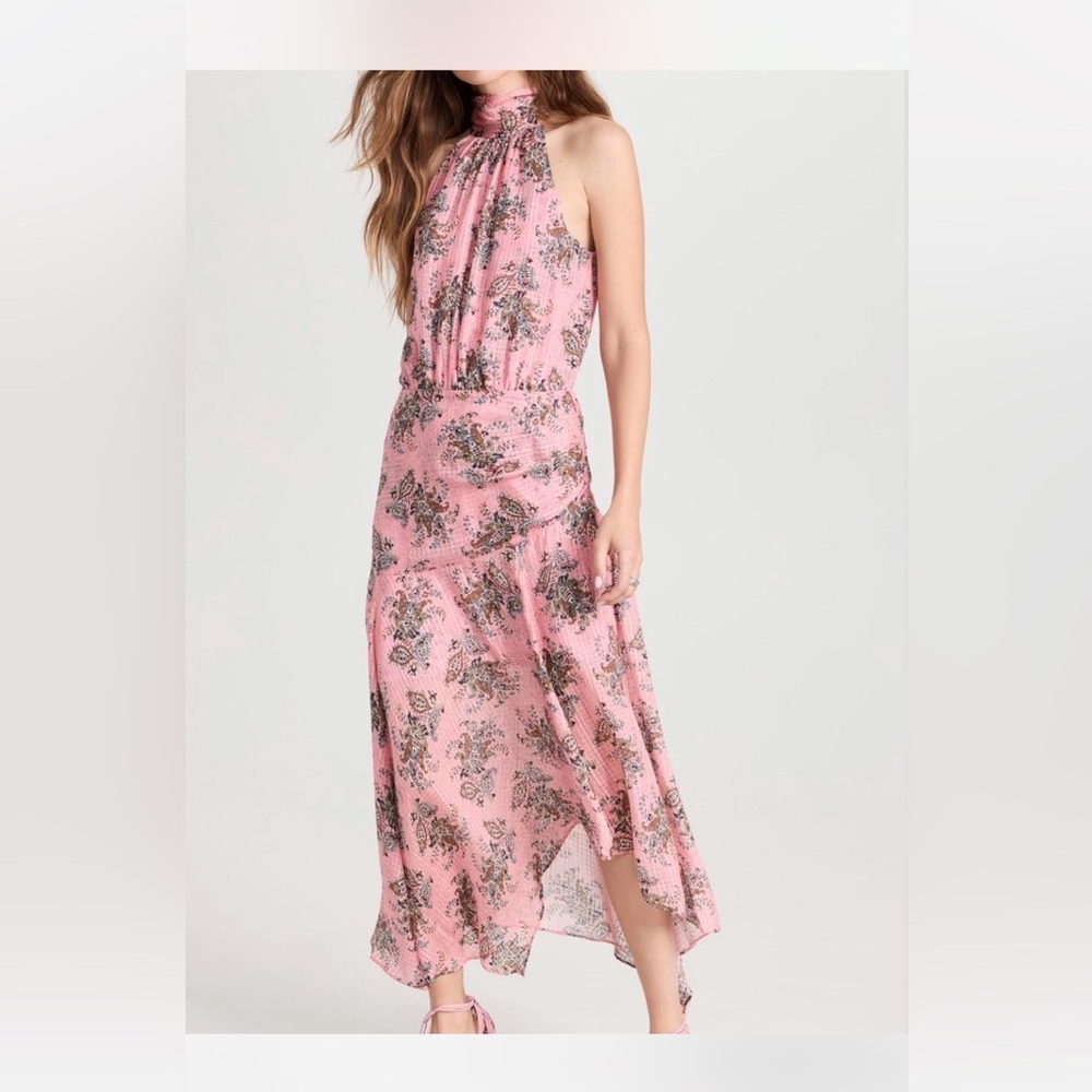 Veronica Beard Pink and Blue Floral Top